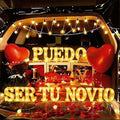 Puedo Ser Tu Novio Light Up Letters with 1000 Rose Petals by Unknown