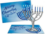 Rite Lite Sapphire Collection Hanukkah Tempered Glass Drip Tray for Menorah - Chanukah Tray Centerpiece Jewish Holiday Party Favors Gifts Judaica Home Decorations by RiteLite