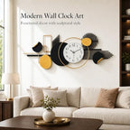 39" Modern Large Wall Clock Decorative Metal Art for Living Room - Image 4