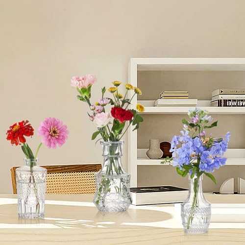 Glass Bud Vase Set of 66 Pcs, Vintage Clear Small Glass Vases for Flowers, Bud Vases in Bulk, Mini Vase for Centerpieces, Wedding, Home Decor and Events - Image 6