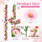 6 Pcs 6 ft Artificial Flower Vine Garland Decoration - Image 2