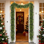 yofit 12FT Cedar Garland Christmas Decorations for Door Frame & Stairs - Image 7