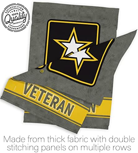 US Army Veteran Garden Flag - Set with Stand Armed Forces Rangers United State American Military Retire Official - House Decoration Banner Cemetery Yard Rememberance Veterans Day Gifts Made in USA - Image 7