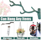 Blulu 2 Pcs Cast Iron Plant Hanger Wall Bracket Tree Branch, Bronze - Image 4