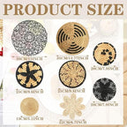 Tatuo 11 Pcs Boho Woven Wall Basket Decor Handmade Wicker Hanging,Fresh - Image 3