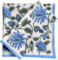 ATOSII Taj 100% Cotton Fall Cloth Designer Dinner Napkins, Handblock Print, Washable Durable Linen for Everyday Use Wedding Parties Outdoors Christmas Thanksgiving I 20 X 20 Inches I Set of 4 by ATOSII
