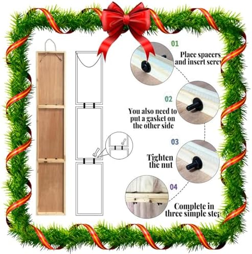 SRongmao Jesus Is The Reason For The Season Porch Sign Christmas Front Door Hanging Decorations 8x48inch Vertical Wooden Indoor Outdoor Standing Signs For Home Yard Farmhouse Holiday Decor - Image 7
