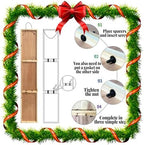 SRongmao Santa Stop Here Porch Sign Christmas Front Door Hanging Decorations 8x48inch Vertical Wooden Indoor Outdoor Standing Signs For Home Yard Farmhouse Holiday Decor - Image 7