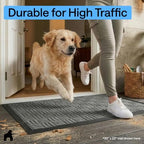 GORILLA GRIP WeatherMAX Door Mat, Indoor Outdoor Use, 47x35, Gray Maze - Image 7