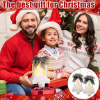 Therwen 2 Pcs Christmas Stocking Holders Lantern, LED, Xmas Tree, White - Image 4