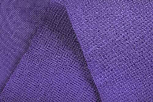 MDS® Pack of 12 Natural Burlap Table Runner, 12 x 108 Inch, Jute Rustic Farmhouse Boho Table Decor for Wedding Reception, Dining Table, Bridal Shower, Baby Shower & Party Decorations - Lavender - Image 6
