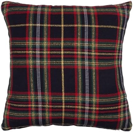 C&F Home Embroidered Deer On Botanical Berries Plaid Christmas Throw Pillow 12" x 12" 12" x 12" Red - Image 2
