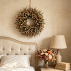 Large Artificial Fall Wreath Eucalyptus Leaves for Front Door Outdoor Decor - Image 6
