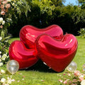 31.4in Inflatable Mirror Ball,Big Shiny Mirror Heart Ball,PVC Inflatable Decoration Ball for Valentine's Day Engagement Wedding Anniversary Romantic Party Yard (1 Piece,Without Air Pump) by NINGHAOVOV
