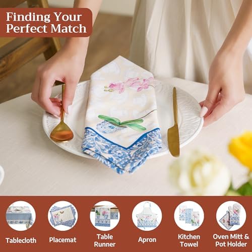 Maison d' Hermine Cloth Napkins Set of 4 Reusable 100% Cotton (20" x 20") - Image 4