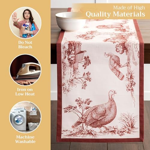 Maison d' Hermine Table Runner 100% Cotton 14.50" x 108" (Single Layer) - Image 3