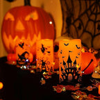 Homemory Halloween Waterproof Flameless LED Pillar Candle with Timer Remote - Image 5