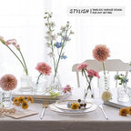 SUPMIND 24pcs Glass Bud Vase Set, Clear Small Flower Vases for Centerpieces - Image 5
