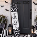 Pinkunn White Halloween Boo Porch Decor 47.2" Wood Sign with Large Bow by Pinkunn