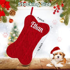 Personalized Dog Christmas Stockings,Custom Pet Stocking Embroidered Name - Image 4