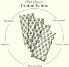 CPC Emerald Green Block Print Cotton Embroidery Napkin 18x18 (Pack of 4) - Image 5