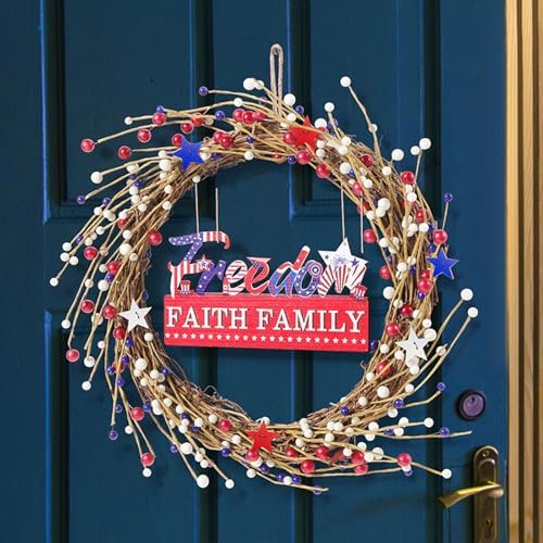 18Inch Grapevine Wreath, 3pcs Rattan Branch Plaim Wreath for Crafts - Image 5
