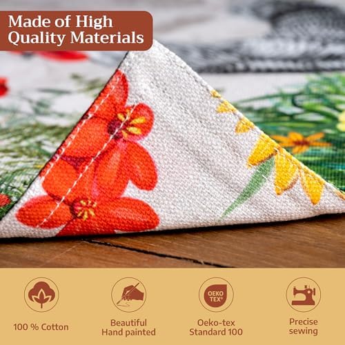 Maison d' Hermine Placemats Set of 4 Reusable 100% Cotton (13"x19") - Image 3