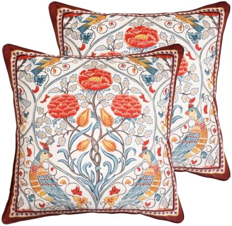 patdrea Designer Velvet Throw Pillow Cover,Set of 2,18"x18"-Moritz A by patdrea
