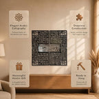 iwa concept 4 Quls Kufic Wooden Islamic Wall Art Set - Image 6