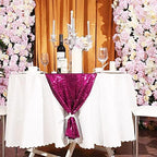 Hot Pink Sequin Table Runner 6 Pack, 12''x108 Glitter Table Runner - Image 4