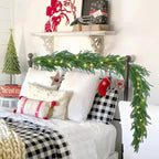 Hananona 4Pcs 9FT Christmas Garlands, Real Touch Norfolk Pine Garland - Image 6