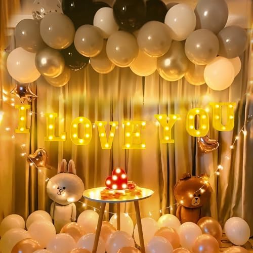 I Love You Light Up Letters with 1000 Rose Petals - Image 6