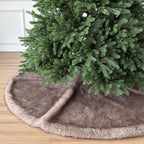 60-Inch Huntsman High-Pile Faux Fur Christmas Tree Skirt, Silver Fox - Image 4