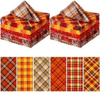 Mixweer 24 Pack Fall Thanksgiving Cloth Napkins Bulk, 15 x 15 Inch by Mixweer