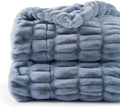 Battilo Super Soft Faux Fur Throw Blanket for Couch, 50"x60", Doube Side by BATTILOHOME