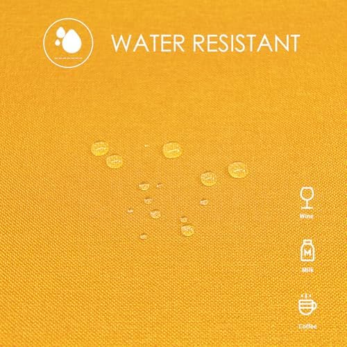BALCONY & FALCON Rectangle Table Cloth Waterproof Yellow 55"x95" - Image 4