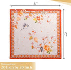 Maison d' Hermine Cloth Napkins Set of 4 Reusable 100% Cotton (20" x 20") - Image 4