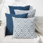 HPUK Throw Pillow Covers 18x18, Set of 4, Navy Blue Couch Pillow Covers by HPUK