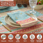 Maison d' Hermine Cloth Napkins Set of 4 Reusable 100% Cotton (20" x 20") - Image 4