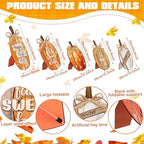 GlikCeil 5 Pcs Fall Pumpkin Signs Happy Fall Outdoor Thanksgiving Decor - Image 2