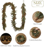 Valery Madelyn 9ft Artificial Norfolk Pine Fall Garland for Mantle - Image 5