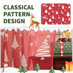 Christmas Sheer Curtains for Living Room, Xmas Print Pattern Sheer Curtain, Holiday Rod Pocket Window Drapes Decorations for Bedroom and Home Decor, 2 Panels Red 52W x 84L - Image 6