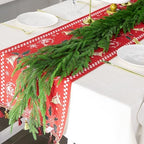 4 Pcs Christmas Norfolk Pine Garland, 6 Ft Dense Norfolk Pine Garland, Artificial Pines Greenery Garlands for Christmas Holiday Mantle Fireplace Table Home Decor - Image 5