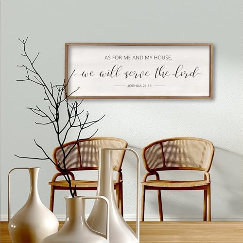 As For Me And My House We Will Serve The Lord Wall Decor 32×12 Inch Wood - Image 7