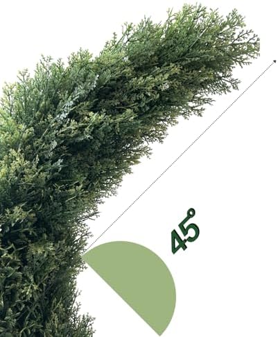 Artificial Crescent Moon Topiary Tree Ramadan Eid Mubarak Decoration Potted Faux Green Plant for Islamic Festival Indoor Home Christmas Decor (120cm/4FT) - Image 4