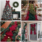6 Pcs Christmas Cheesecloth Table Runner 118" - Image 4