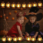 Ferraycle 24 Pcs Mini Lanterns 4 Inch Retro Gold Lamp Table Centerpieces - Image 3