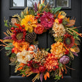 24 Inch Artificial Harvest Fall Wreaths for Front Door,Porch & Entryway by Pinkpuii