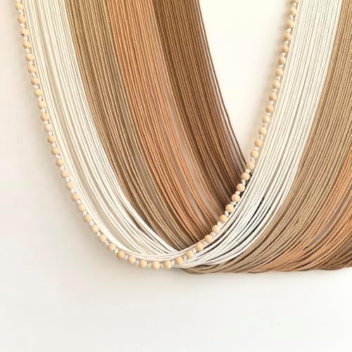 Achart Large Macrame Wall Hanging Dip Dyed Yarn Tapestry Ombre Yarn - Image 4