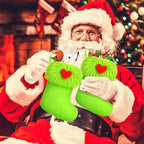 Realspring 48 Pcs Mini Christmas Stockings 6 Inch Green Faux Fur Stockings - Image 4